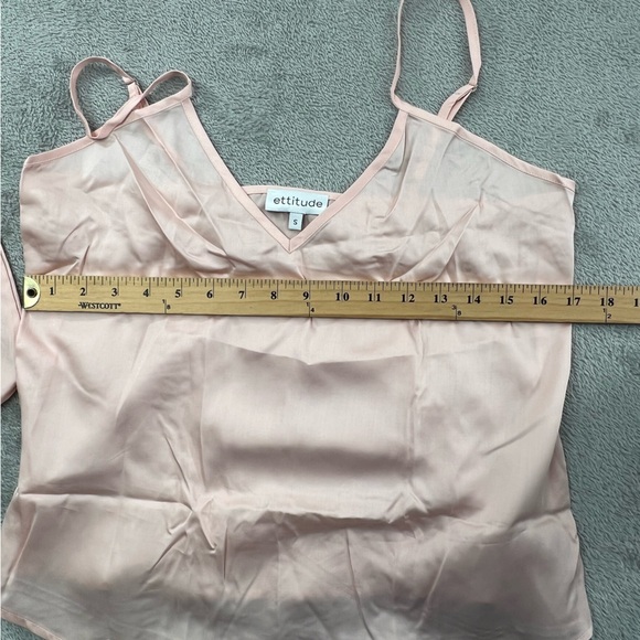 NEW‎ Ettitude S Blush Pink 100% Organic Bamboo Lyocell Soft Satin Silky Cami - Picture 5 of 7
